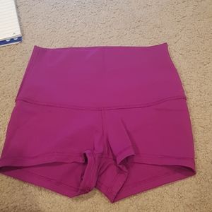Lululemon high waisted yoga shorts